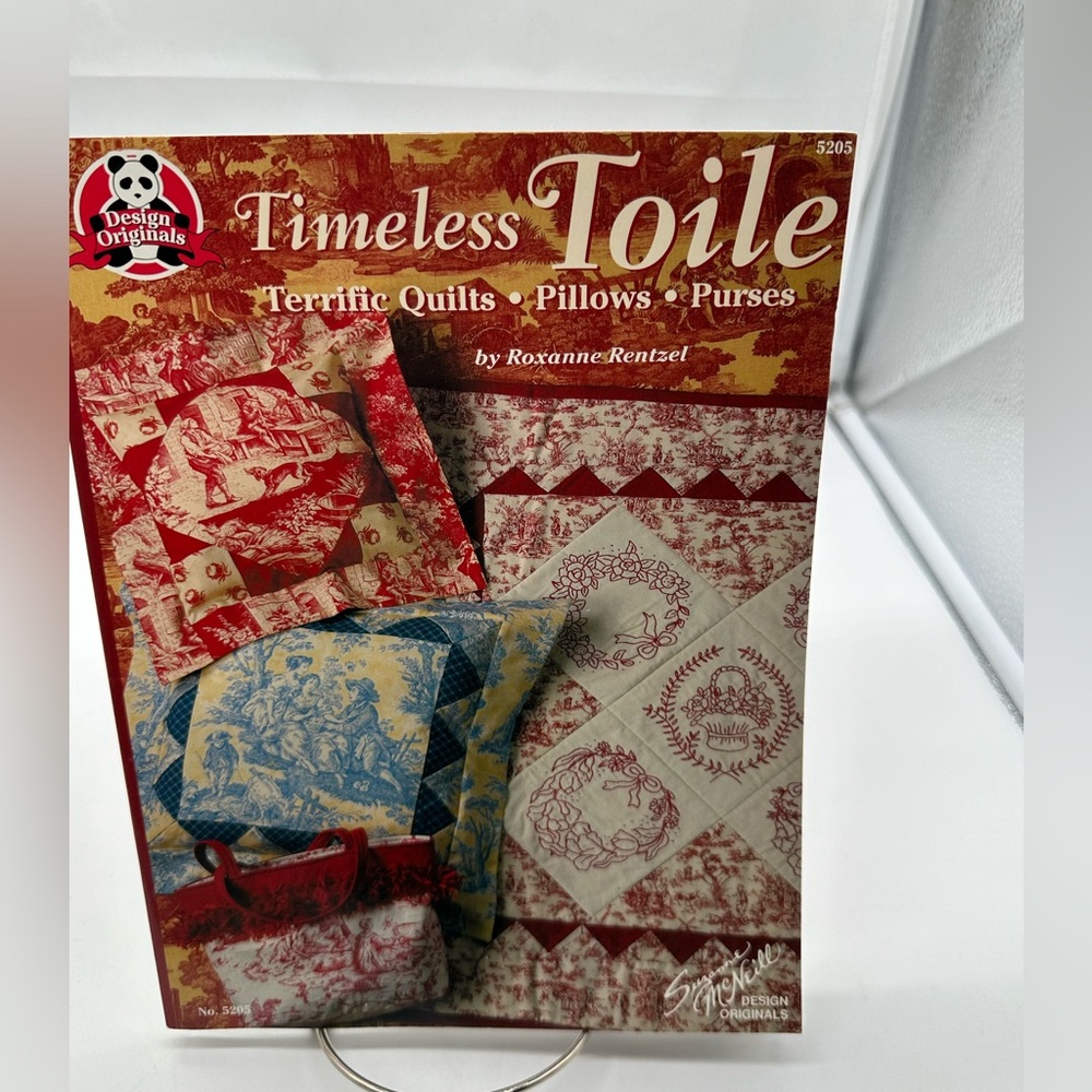 PB Book Timeless Toile Design Originals 5205 Suzanne McNeill Quilts Pillows More